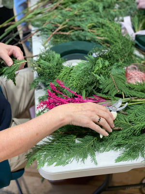 8 December (Sunday) Fresh Christmas Wreath Workshop