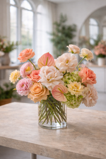 Modern Floral Arrangement Workshop in Auckland vase small light