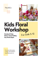 Little Florists Holiday Program by Fleur&Co 7, 9, 14, 16 July