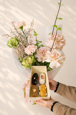Mother's day flowers and eclairs 