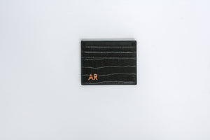 by.hoshi card holder monogramed with your initials - Fleur & Co.