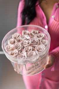 Forever Roses in a clear box - Large Fleur & Co. 