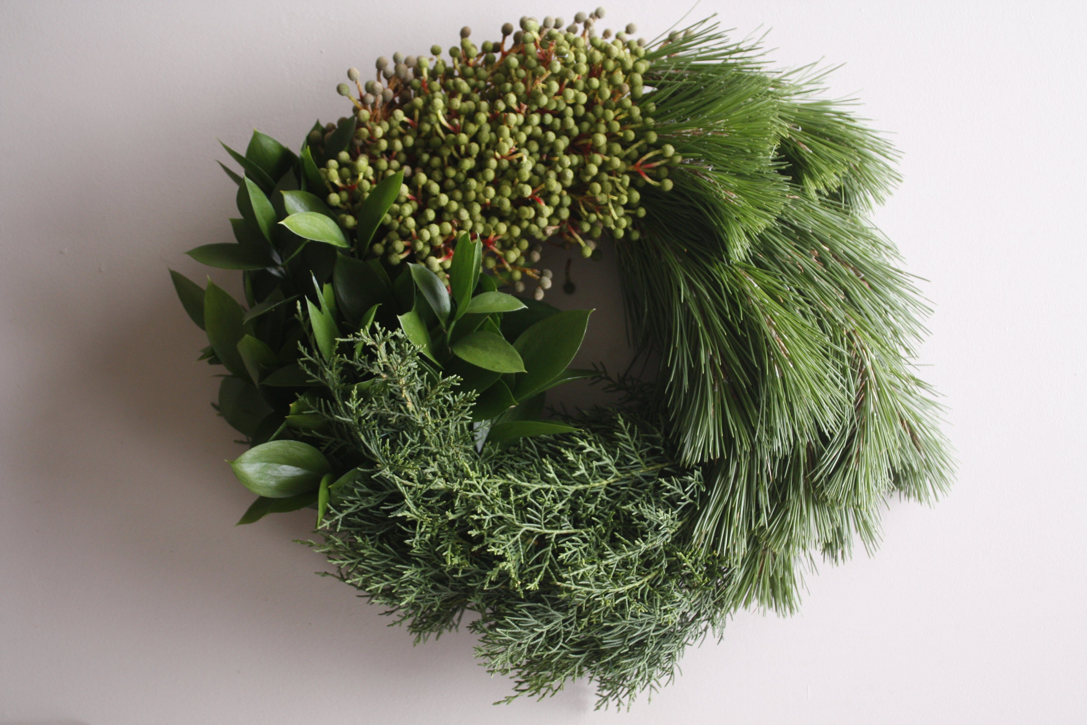 Fresh Christmas Wreath Wreath & Floral Frames Fleur & Co. 