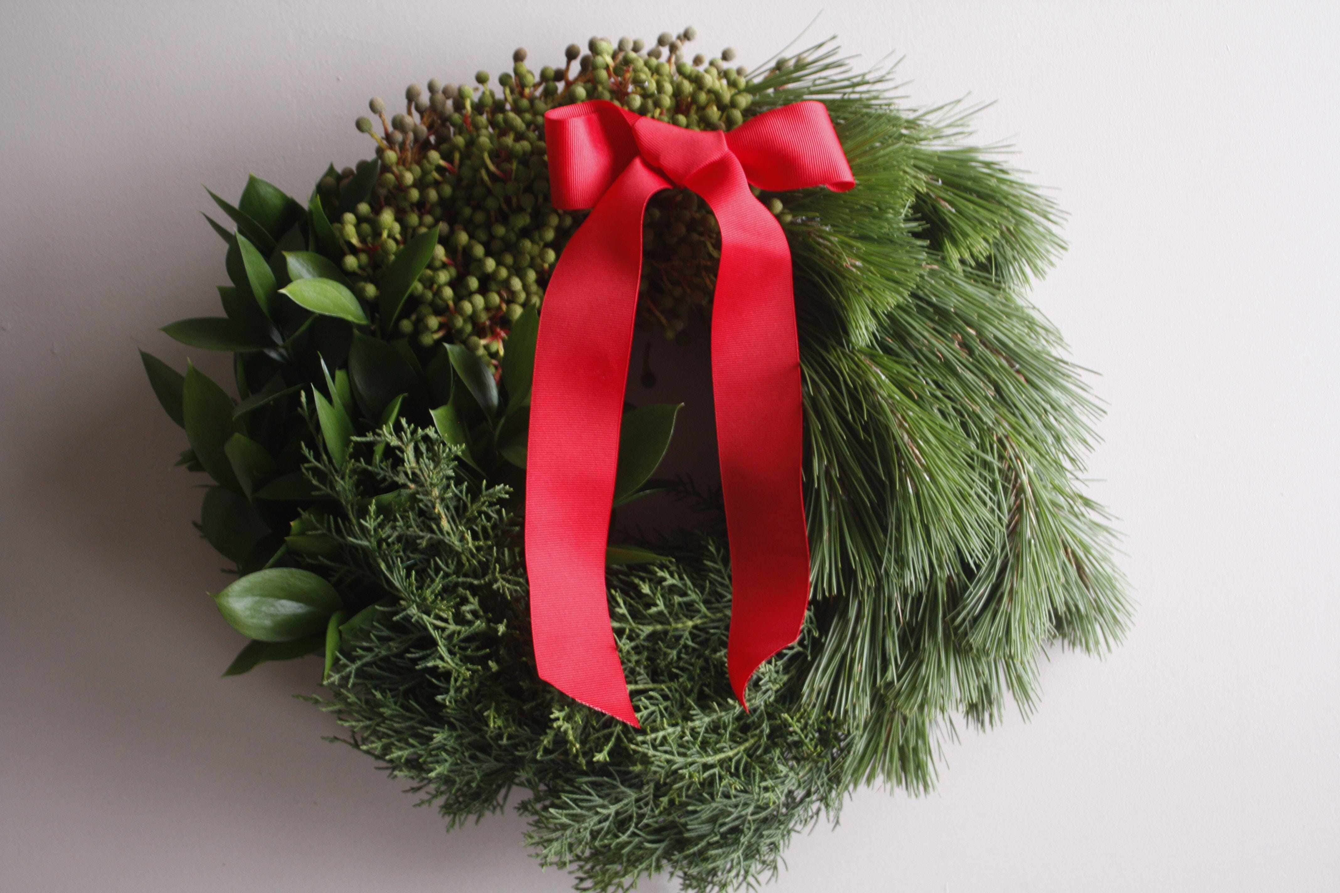 Fresh Christmas Wreath Wreath & Floral Frames Fleur & Co. 