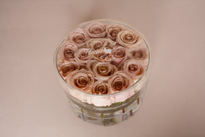 Roses in a clear box - Large Flowers fleurandco 