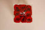 Roses in a clear box - Small Flowers fleurandco 