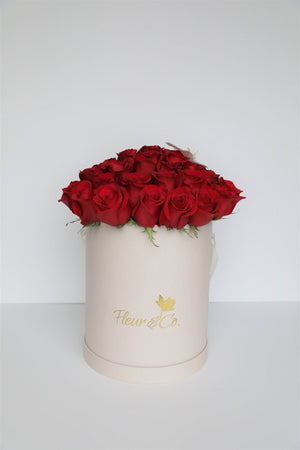 Roses in a hat box - Extra Large - Fleur & Co.
